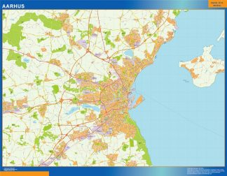 Aarhus map Denmark