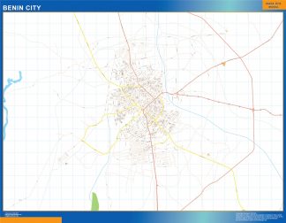 Benin City map Nigeria