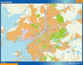 Goteborg map in Sweden
