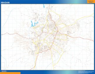 Ibadan map Nigeria