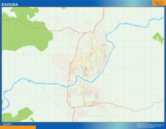 Kaduna map Nigeria