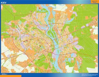 Kiev map in Ukraine