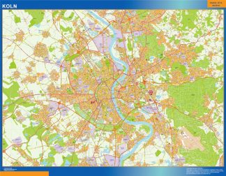Koln map in Germany