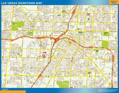 Las Vegas downtown map