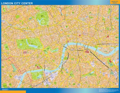 London City downtown map