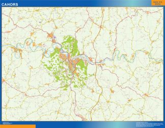Map of Cahors France
