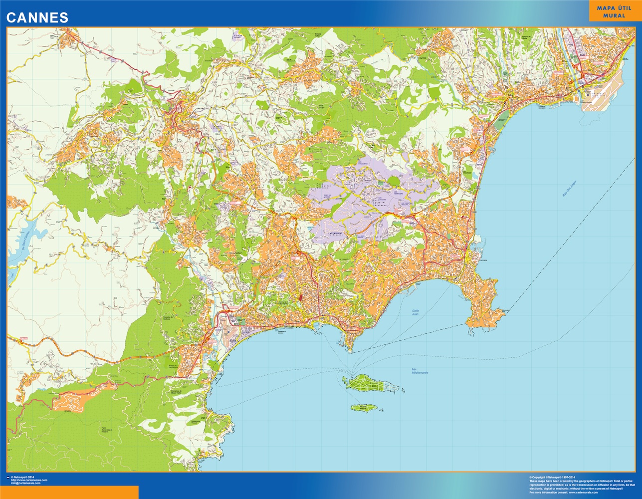 Map Of Cannes France 