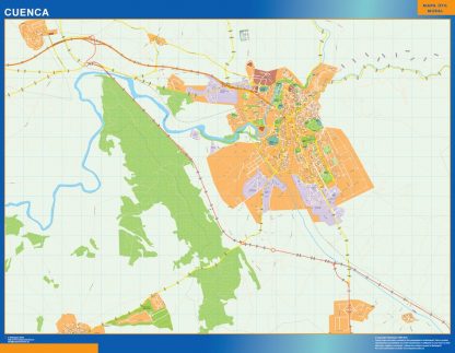Map of Cuenca Spain