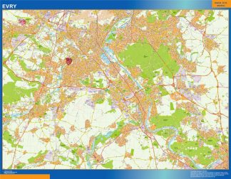 Map of Evry France
