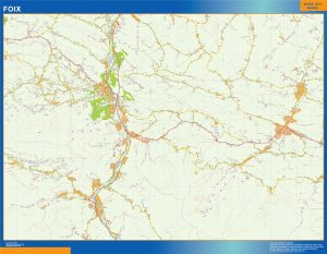 Map of Foix France