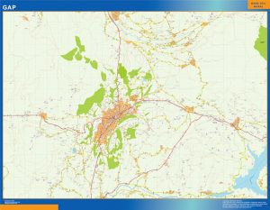 Map of Gap France