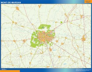 Map of Mont De Marsan France