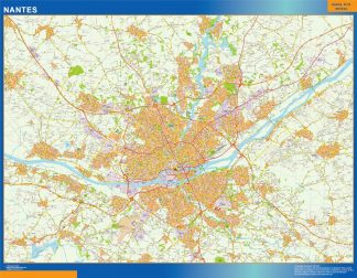Map of Nantes France