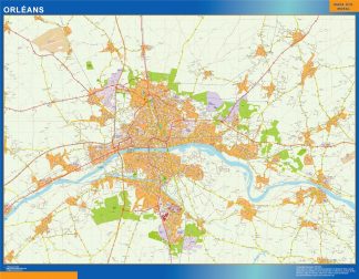 Map of Orleans France