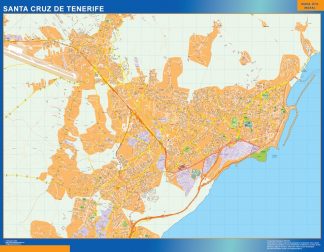 Map of Santa Cruz Tenerife Spain