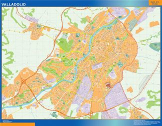 Map of Valladolid Spain
