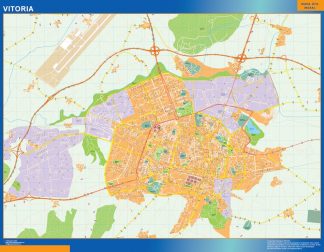 Map of Vitoria Spain