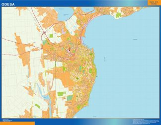 Odesa map in Ukraine