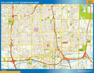 Oklahoma City downtown map