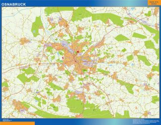 Osnabruck map in Germany