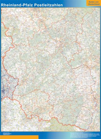 Rheinland Pfalz zip codes map