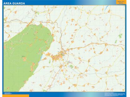 Road map Guarda Portugal