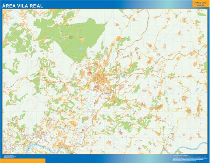 Road map Vila Real Portugal