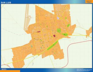San Luis map in Argentina