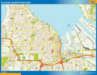 Tacoma downtown map