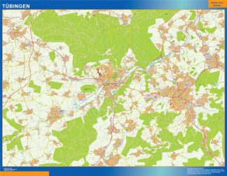 Tubingen map in Germany