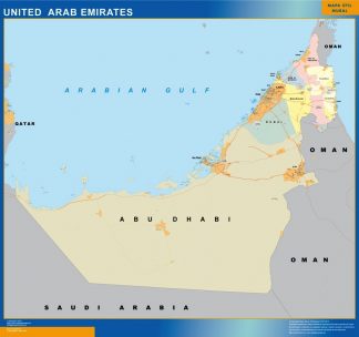 United Arab Emirates map