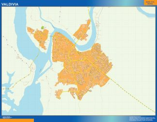 Valdivia map from Chile