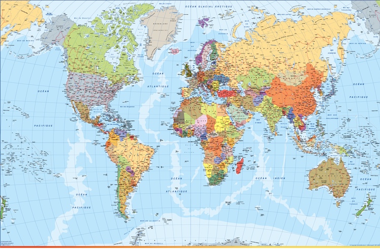 France Country In World Map World Map In French | Wall Maps Of Countries For Europe France Country In World Map World Map In French | Wall Maps Of Countries For Europe